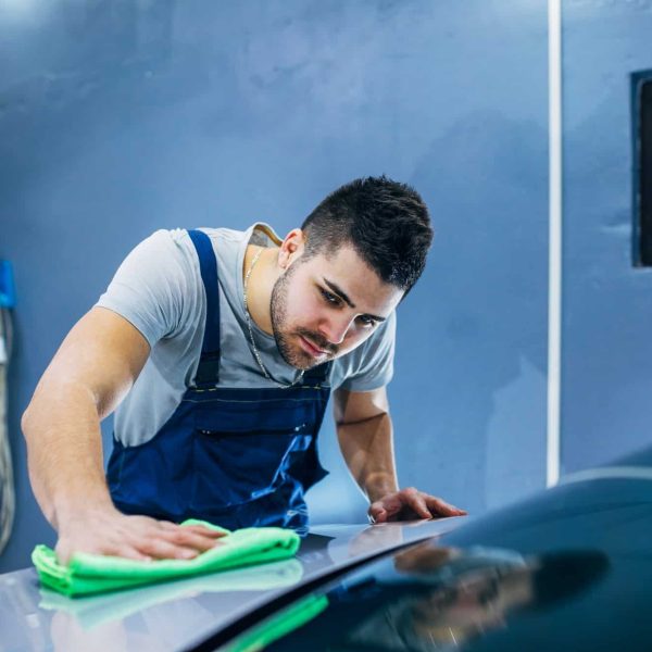 Cleaning a car